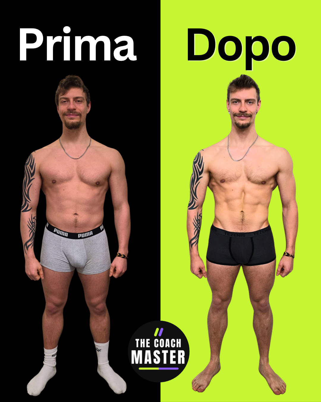 Marco T., 34 prima e dopo